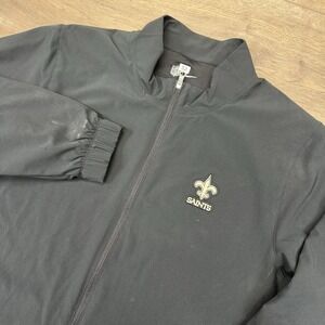 New Orleans Saints Nike Full Zip Jacket Men's Sz XL Player Issue #52 Football